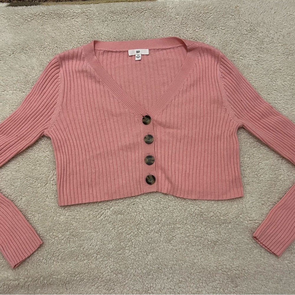 BP Pink Cropped Sweater
